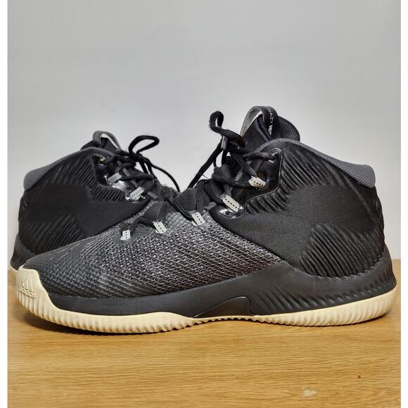 Adidas Crazy Hustle Men’s Black/White Basketball Shoes Size 9.5 FAST SHIPPING - Picture 10 of 12